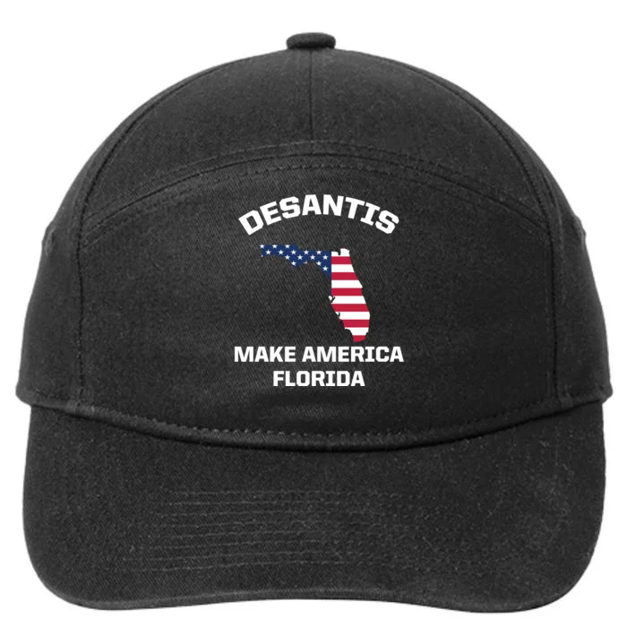 Desantis Make America Florida USA 7-Panel Snapback Hat