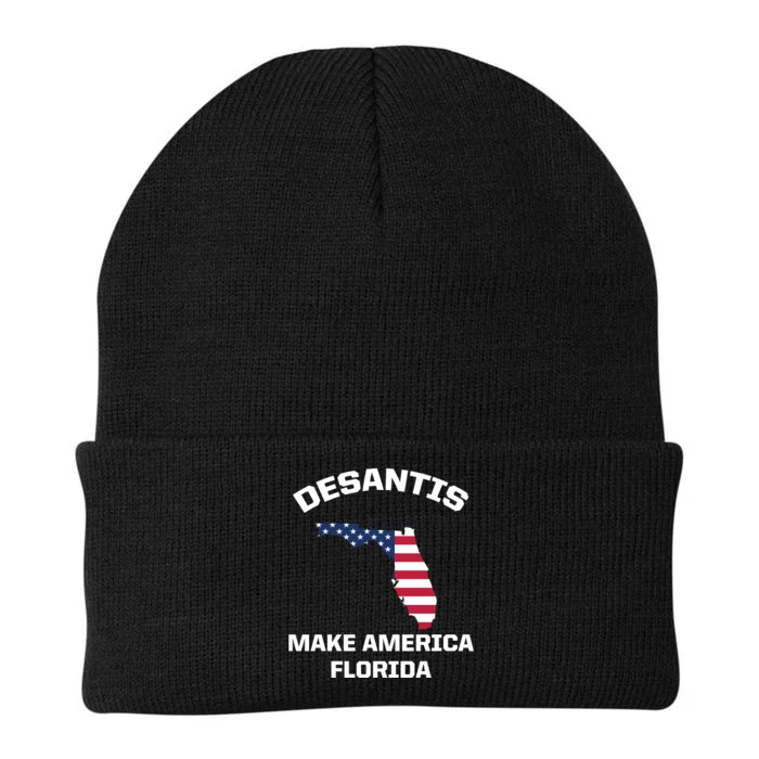 Desantis Make America Florida USA Knit Cap Winter Beanie