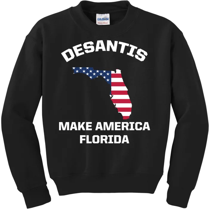 Desantis Make America Florida USA Kids Sweatshirt