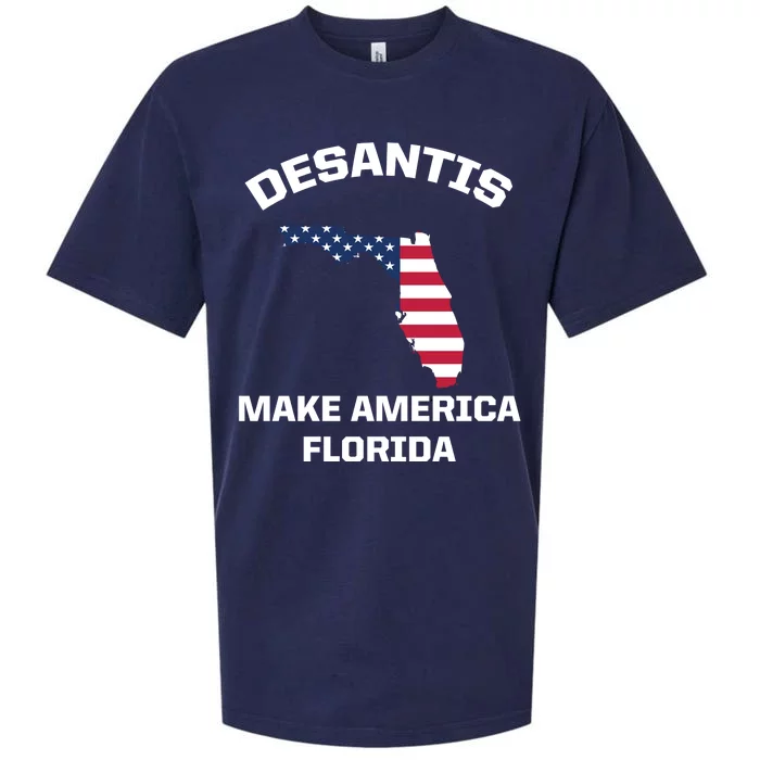 Desantis Make America Florida USA Sueded Cloud Jersey T-Shirt