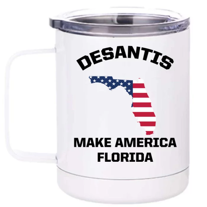 Desantis Make America Florida USA Front & Back 12oz Stainless Steel Tumbler Cup