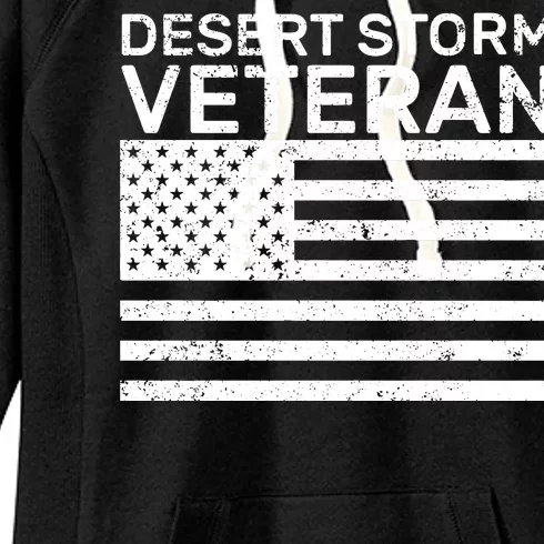 Desert Storm Veteran Women's Fleece Hoodie