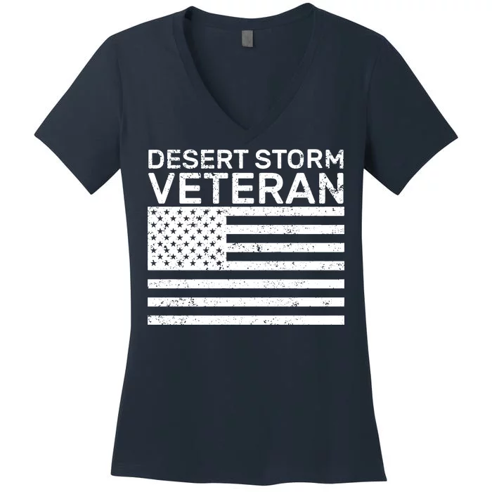 Desert Storm Veteran Women's V-Neck T-Shirt