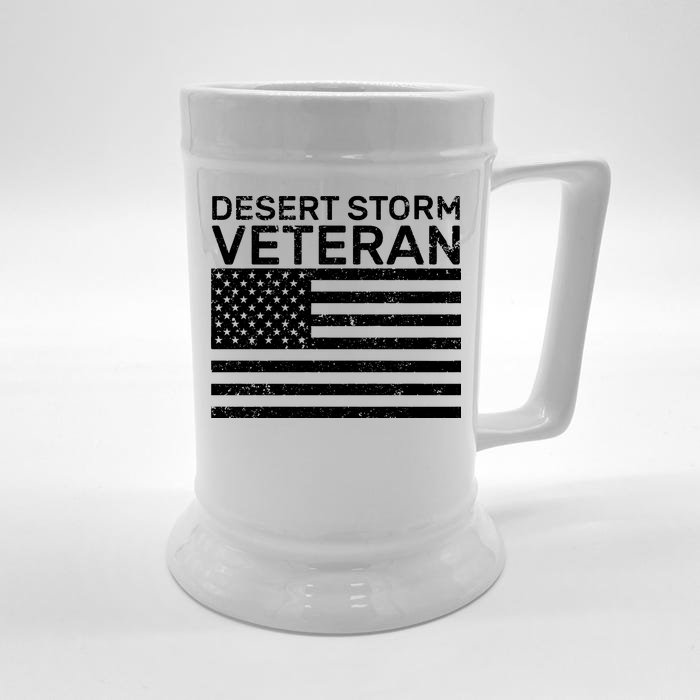 Desert Storm Veteran Front & Back Beer Stein