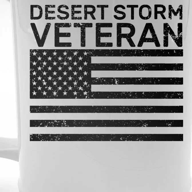 Desert Storm Veteran Front & Back Beer Stein