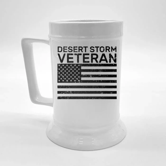 Desert Storm Veteran Front & Back Beer Stein