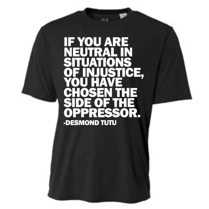 Desmond Tutu Justice Quote Cooling Performance Crew T-Shirt