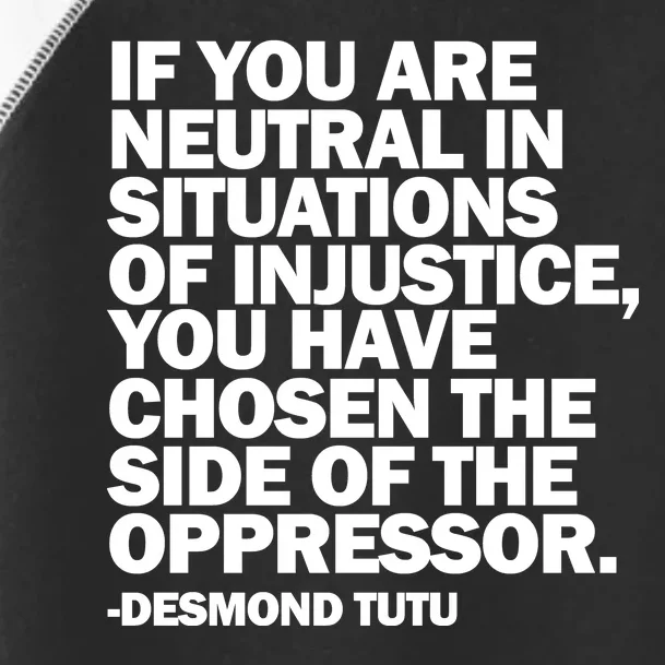 Desmond Tutu Justice Quote Toddler Fine Jersey T-Shirt