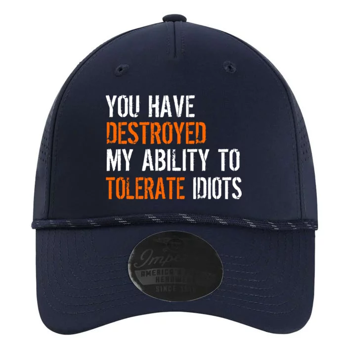 Destroyed Ability Tolerate Idiots Performance The Dyno Cap