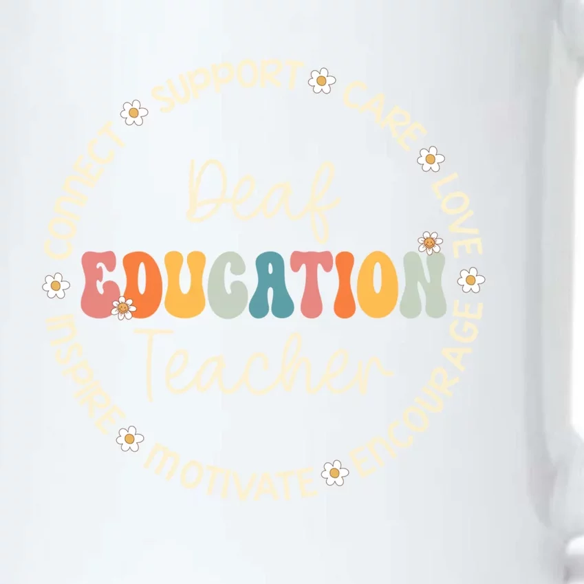 Deaf Education Teacher Appreciation Week Back To School Gift Black Color Changing Mug