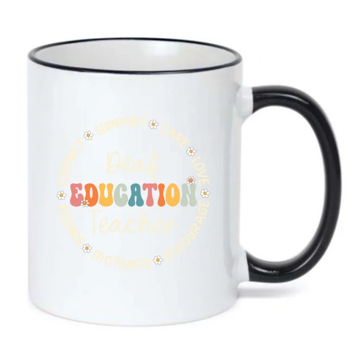 Deaf Education Teacher Appreciation Week Back To School Gift Black Color Changing Mug