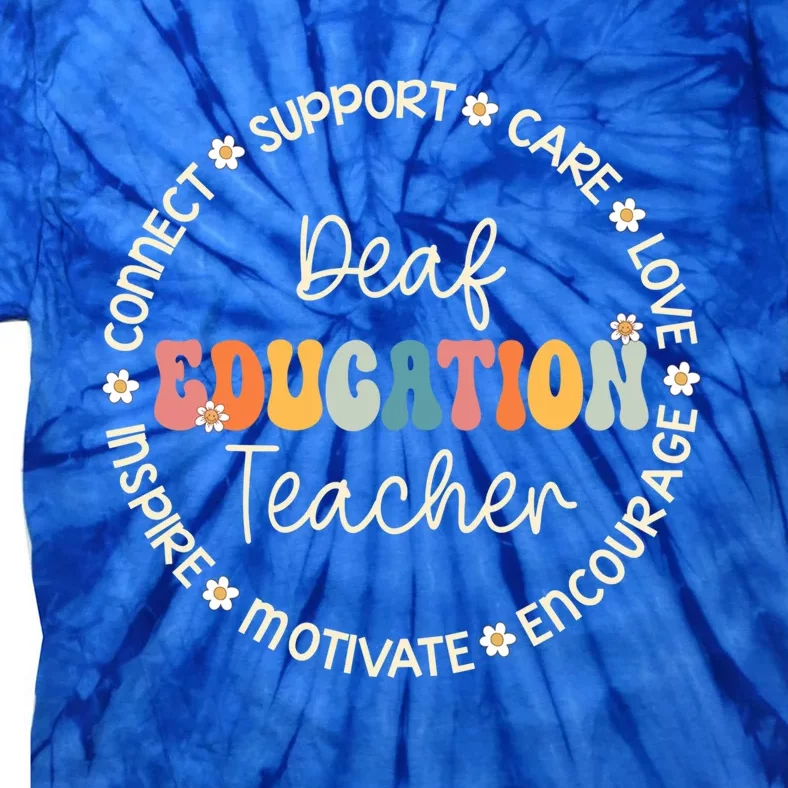 Deaf Education Teacher Appreciation Week Back To School Gift Tie-Dye T-Shirt