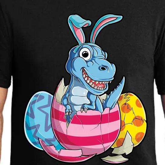 Dinosaur Easter T Rex Eggs Funny Bunny Ears Gift Pajama Set