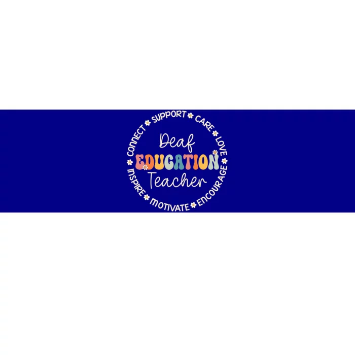 Deaf Education Teacher Appreciation Week Back To School Gift Bumper Sticker