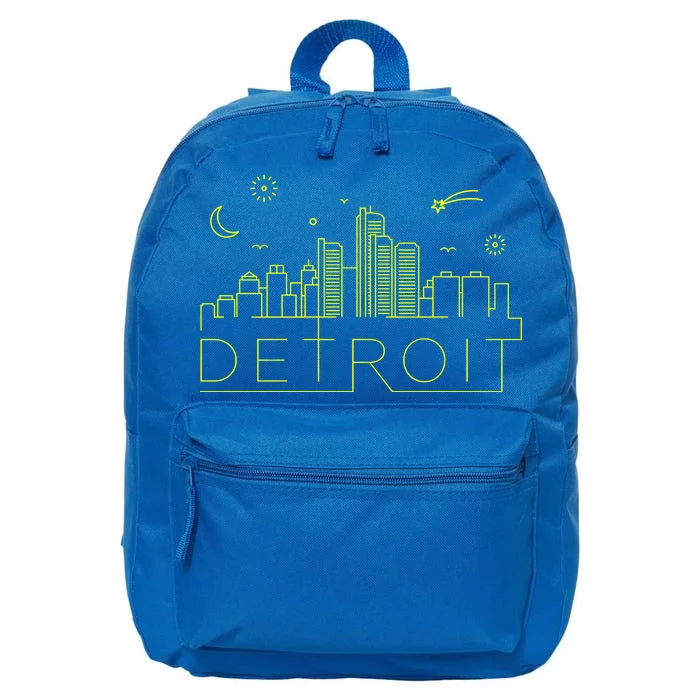 Detroit City Silhouette 16 in Basic Backpack