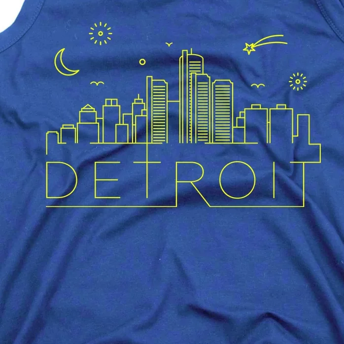 Detroit City Silhouette Tank Top