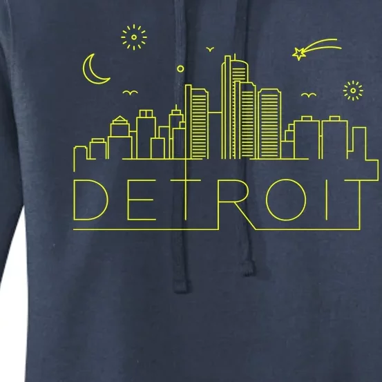 Detroit City Silhouette Women's Pullover Hoodie