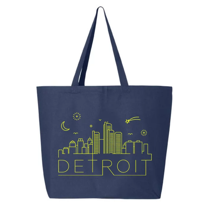 Detroit City Silhouette 25L Jumbo Tote