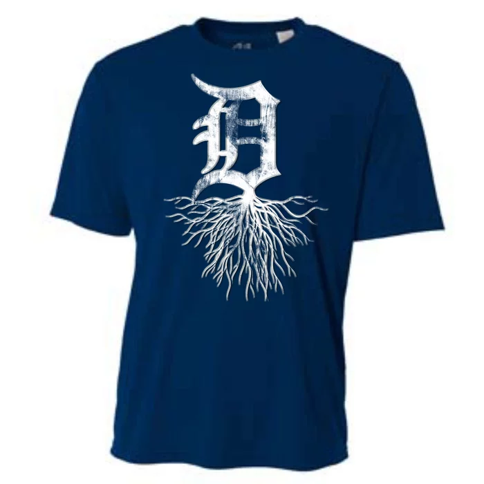 Detroit D Roots Michigan Born Rooted Cooling Performance Crew T-Shirt