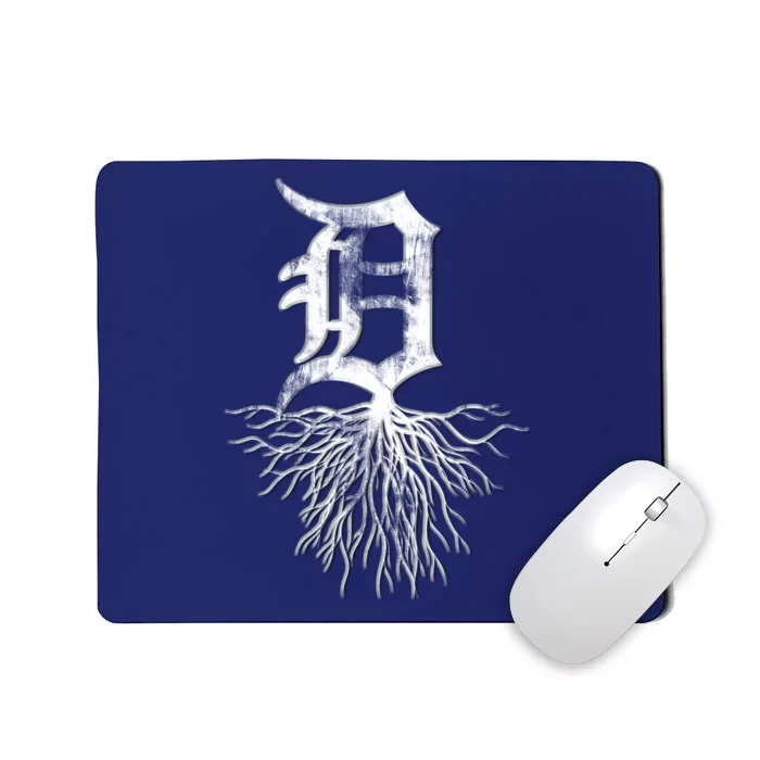 Detroit D Roots Michigan Born Rooted Mousepad