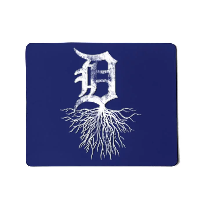 Detroit D Roots Michigan Born Rooted Mousepad