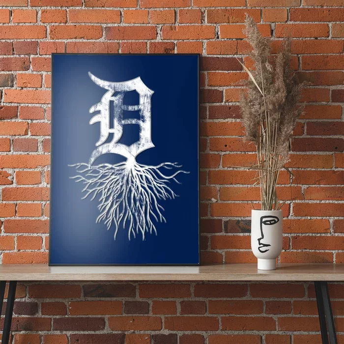 Detroit D Roots Michigan Born Rooted Poster