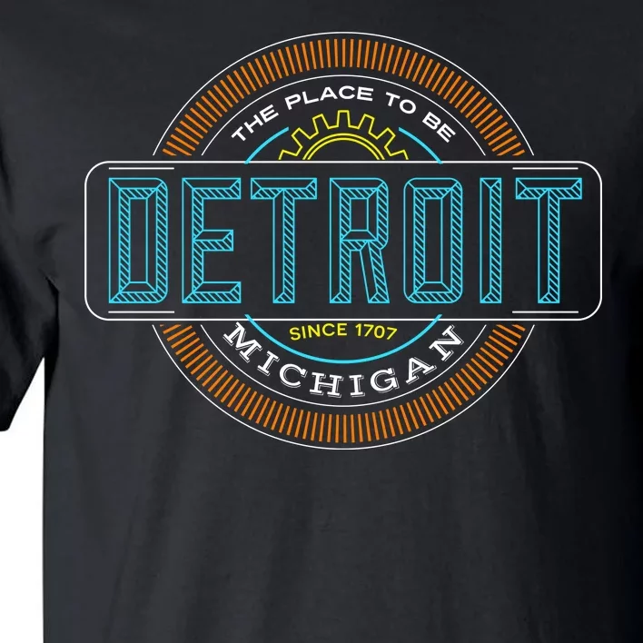 Detroit Emblem Since 1707 Tall T-Shirt