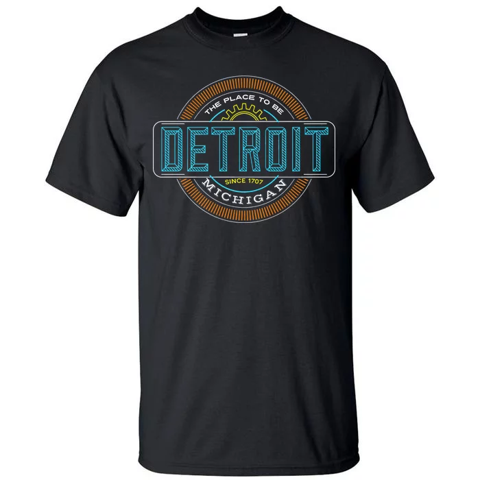 Detroit Emblem Since 1707 Tall T-Shirt