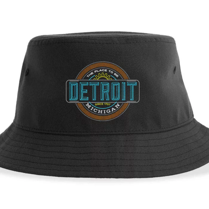 Detroit Emblem Since 1707 Sustainable Bucket Hat