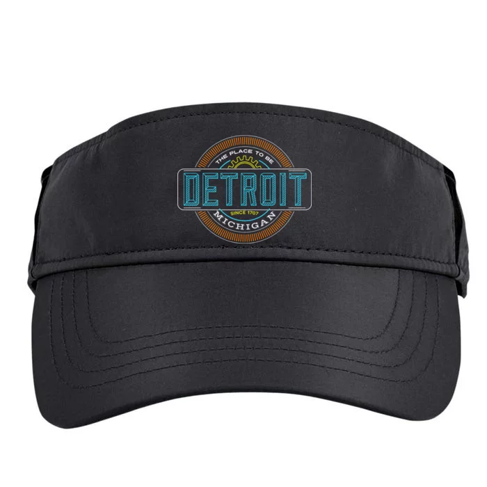 Detroit Emblem Since 1707 Adult Drive Performance Visor