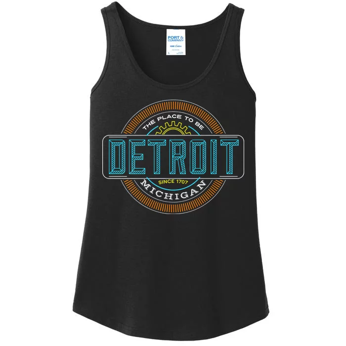 Detroit Emblem Since 1707 Ladies Essential Tank