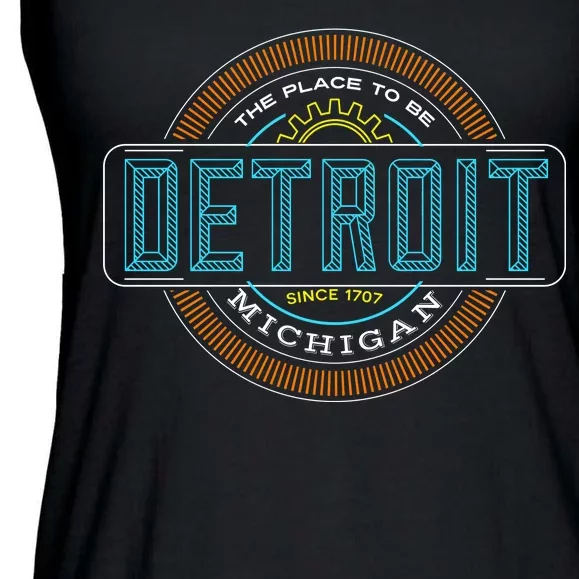 Detroit Emblem Since 1707 Ladies Essential Flowy Tank