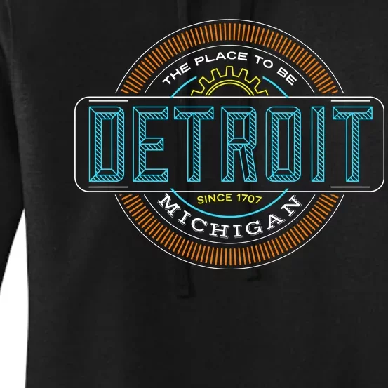 Detroit Emblem Since 1707 Women's Pullover Hoodie