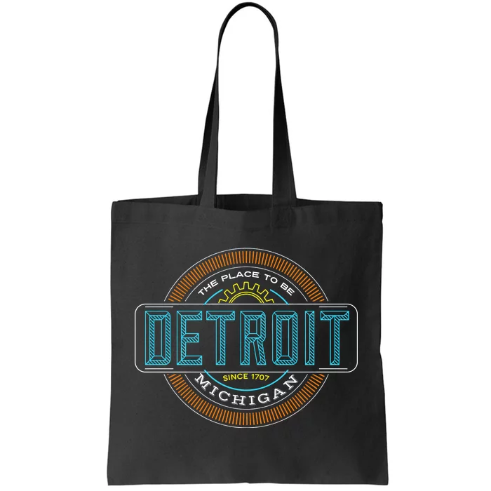 Detroit Emblem Since 1707 Tote Bag