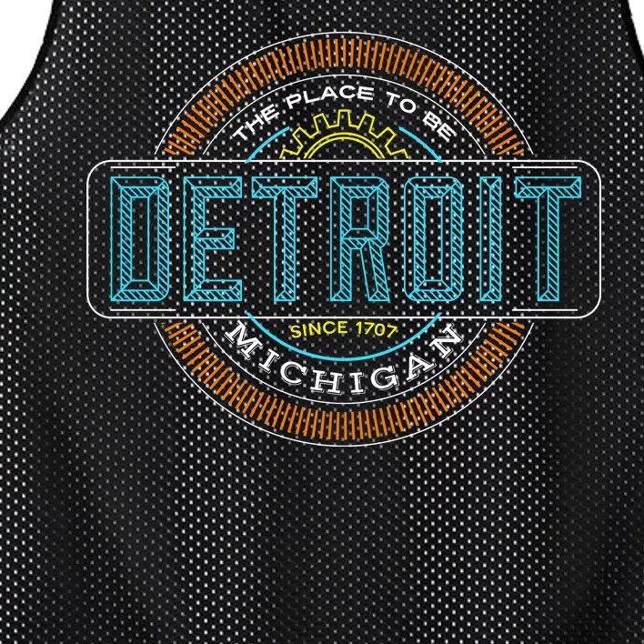 Detroit Emblem Since 1707 Mesh Reversible Basketball Jersey Tank