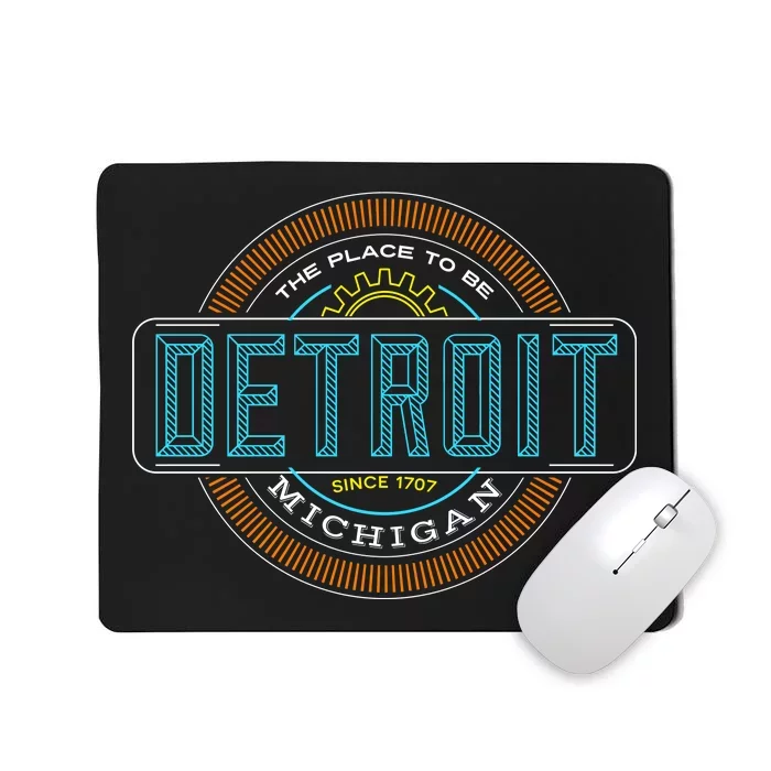 Detroit Emblem Since 1707 Mousepad