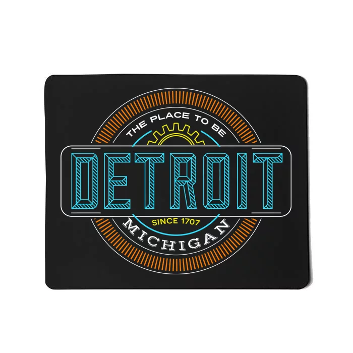 Detroit Emblem Since 1707 Mousepad