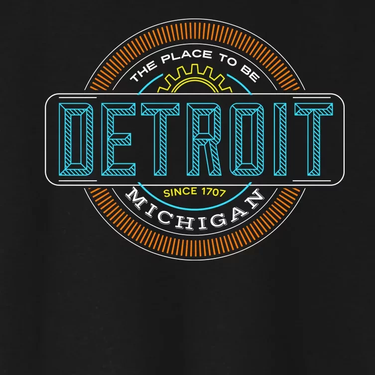 Detroit Emblem Since 1707 Women's Crop Top Tee