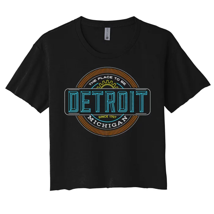 Detroit Emblem Since 1707 Women's Crop Top Tee