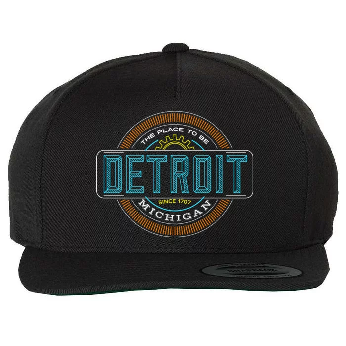 Detroit Emblem Since 1707 Wool Snapback Cap