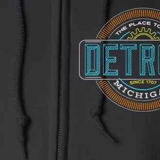 Detroit Emblem Since 1707 Full Zip Hoodie