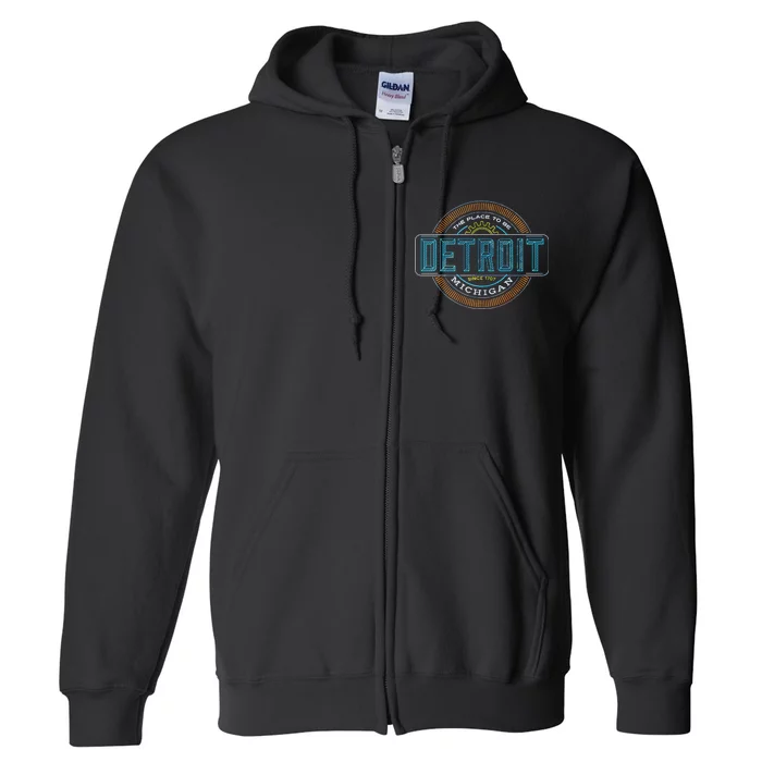 Detroit Emblem Since 1707 Full Zip Hoodie