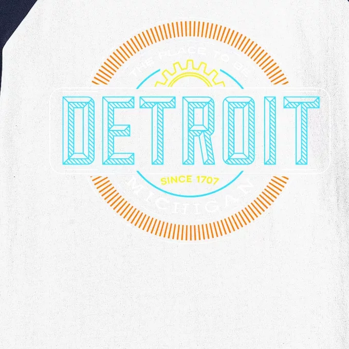 Detroit Emblem Since 1707 Baseball Sleeve Shirt