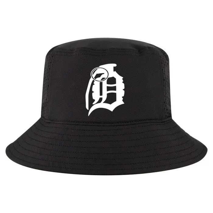 Detroit English D Grenade Michigan Logo Cool Comfort Performance Bucket Hat