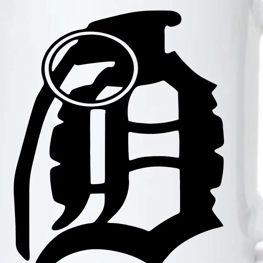 Detroit English D Grenade Michigan Logo Black Color Changing Mug