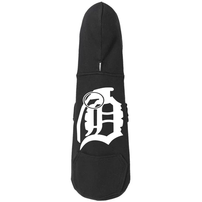 Detroit English D Grenade Michigan Logo Doggie 3-End Fleece Hoodie