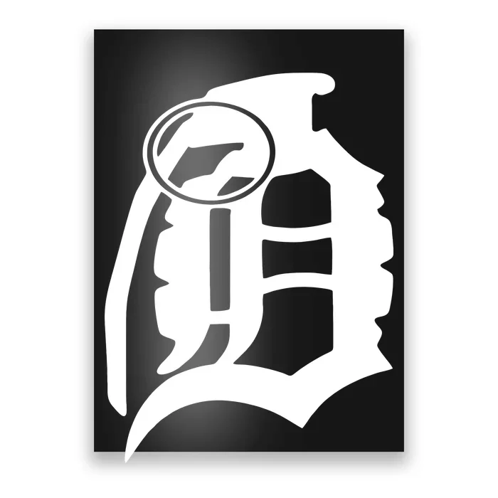 D Grenade Old Engligh D Detroit Decal Sticker 