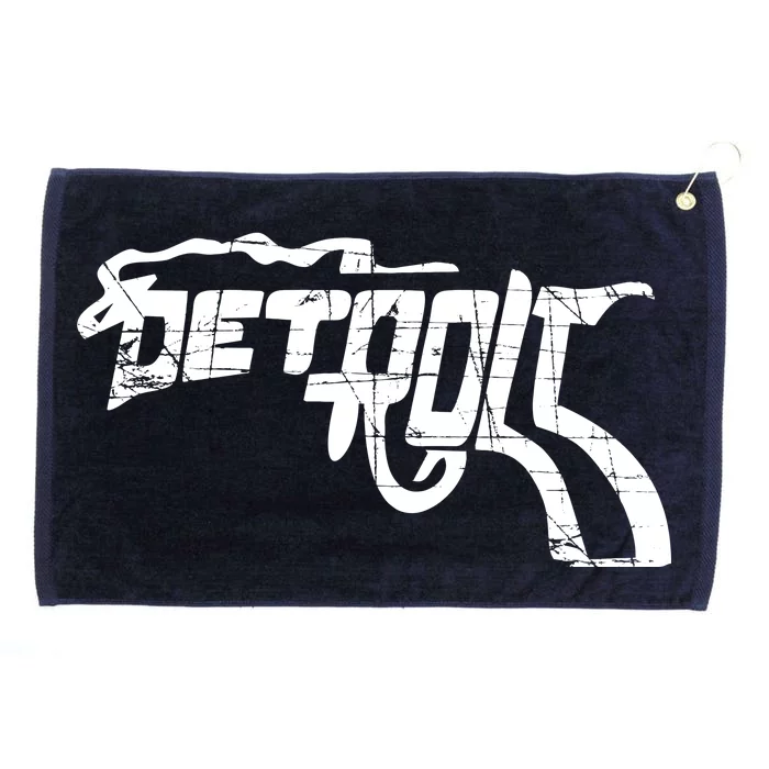 Detroit Gun n Smoke Revolver Grommeted Golf Towel