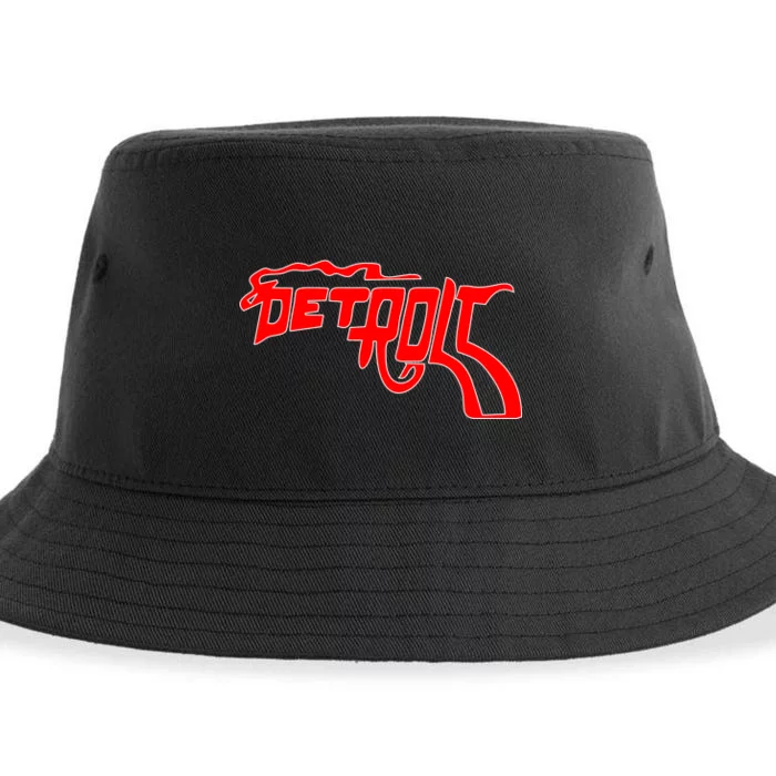 Detroit Gun Smoke Revolver Sustainable Bucket Hat