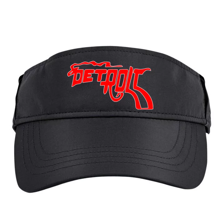 Detroit Gun Smoke Revolver Adult Drive Performance Visor